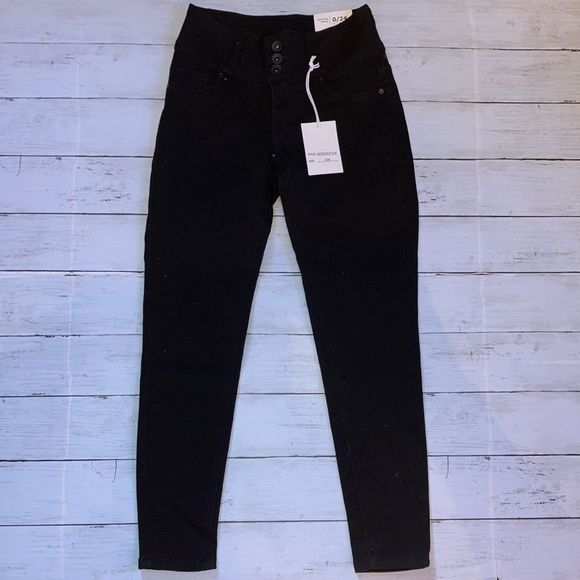 💕1x HOST PICK💕 Blue Savvy Denim High-Rise Ankle Jeans Pants Size 0/24 - Picture 2 of 9